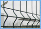 3D Melengkung PVC Dilapisi Steel Wire Mesh Melindungi Panel Pagar Untuk Keamanan Tinggi